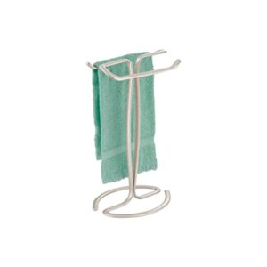 sedlav bathroom towel holders, fingertip towel stand – heavy duty classic decorative metal hand towel holder for bathroom