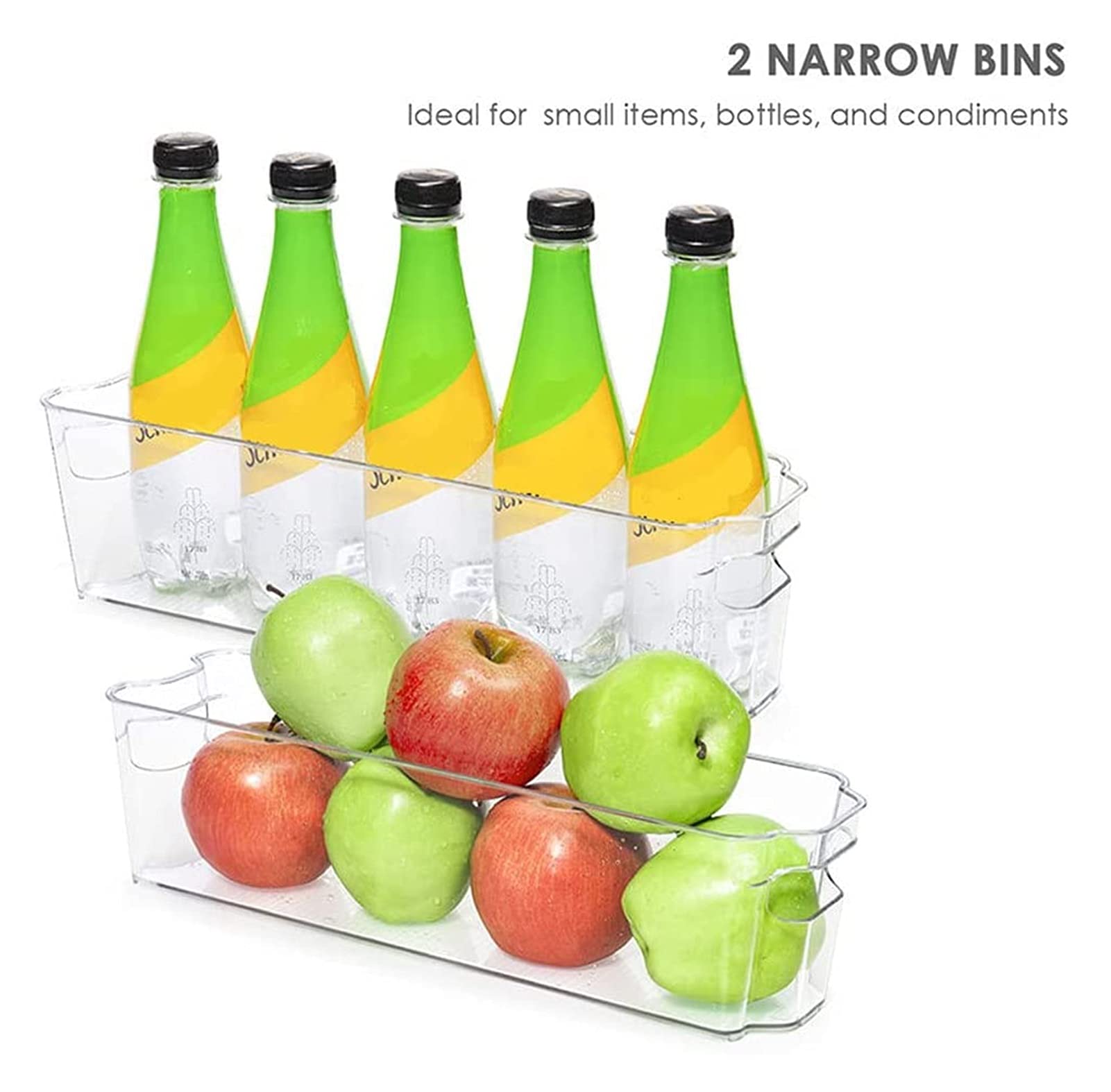 LSZ fridge organizer 6Pcs Refrigerator Organizer Bins Set, Clear Fridge Organizer, 14 Grid Egg Tray Beverage Box BPA Free Pantry Organization fridge organizer