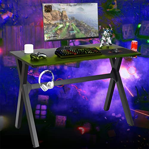 CZDYUF Computer Desk with Cup Holder and Headphone Hook Office Workstation Desk