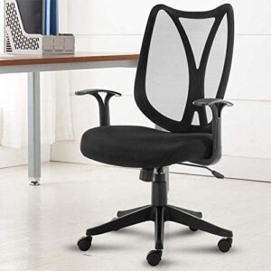 KXDFDC Desk Chair and Swivel Home Office Chair Mid Back with Lumbar Support Ergonomic Task Chair with Mesh Seat