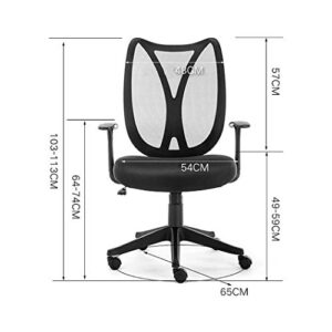 KXDFDC Desk Chair and Swivel Home Office Chair Mid Back with Lumbar Support Ergonomic Task Chair with Mesh Seat