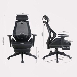 KXDFDC Ergonomic Chair Computer Chair Home Waist Backrest Office Comfortable Long Seat Chair Gaming Chair Study Chair Swivel Chair