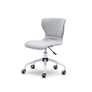 kxdfdc office chair ergonomic fabric computer chair home office chair study leisure chair minimalist swivel chair (color : gray)