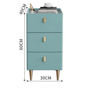 MJWDP Smart Bedroom Bedside Storage Cabinets Light Rechargeable Multifunctional Narrow Storage Cabinets