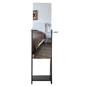 czdyuf full-length full-body jewelry cabinet 2-tier storage rack 6 drawers with hair dryer rack with led light