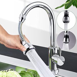 360° Rotatable Sink Faucet Head Anti-Splash Tap Booster Shower and Water Saving Faucet for Kitchen Kitchen Faucet Sprayer Attachment, Movable Faucet Extender for Kitchen Sink