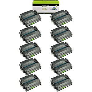 greencycle high yield compatible toner cartridge replacement for hp 87x cf287x work with laser jet enterprise m506 m506n m506dn mfp m527 m527z m527f m527dn pro m501 m501dn printer (black, 10-pack)