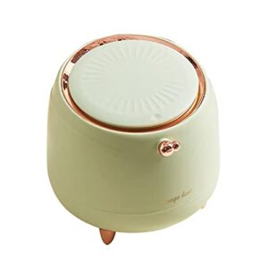 ltytz cute mini trash can with lid small desktop office garbage can for bathroom vanity, desktop, office or coffee table (light green)