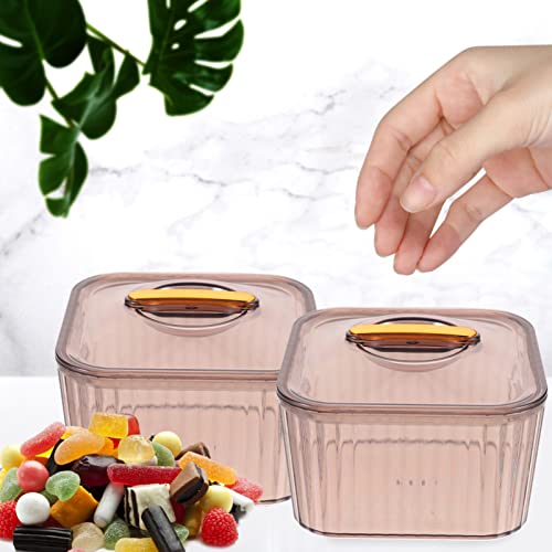 UPKOCH Trays Serving Tray Food Storage Containers with Tray 3 Compartment Condiment Server with Lid Desktop Organizer Decorative Nut Candy Treat Box Decorative Tray Containers with Lids