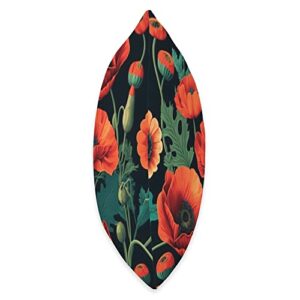 California Botanical Designs Poppy Flower Throw Pillow, 16x16, Multicolor