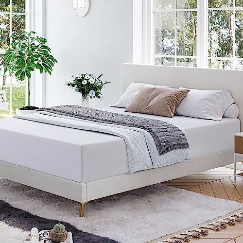 Dyonery Full Mattress - 8 Inch Green Tea Memory Foam Mattress- Full Mattress in a Box - CertiPUR-US Certified Fiberglass Free Mattress - Cooling Gel Layer - Medium Firm - 54"x75"