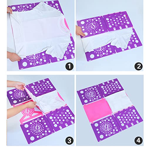 3 Color Optional T Shirt Folder Board Shirt Folding Board Durable Plastic Clothing Folder for Adults and Children Fast Folding Clothing Aids