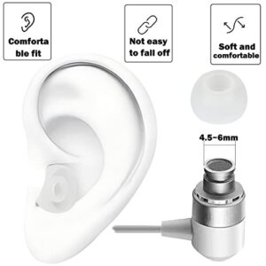 DMZHY Earbud Tips Replacement Earbud Tips Earbud Replacement Tips Headphone Earbud Tips Ear Covers Earbuds Rubber Tips Compatible with Powerbeats 2 Powerbeats 3 Lg Samsung Earbuds White L 9 Pairs