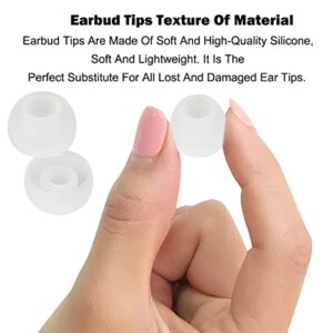 DMZHY Earbud Tips Replacement Earbud Tips Earbud Replacement Tips Headphone Earbud Tips Ear Covers Earbuds Rubber Tips Compatible with Powerbeats 2 Powerbeats 3 Lg Samsung Earbuds White L 9 Pairs