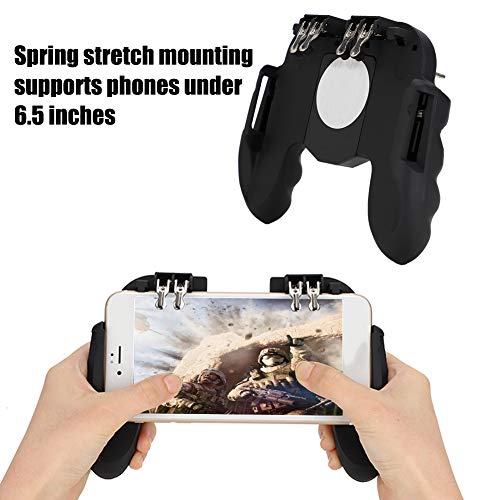 Jeanoko Cellphone Gamepad, Multipurpose Mobile Gaming Handle Comfortable Grip for 6.5inch Phone