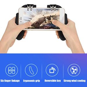 Jeanoko Cellphone Gamepad, Multipurpose Mobile Gaming Handle Comfortable Grip for 6.5inch Phone