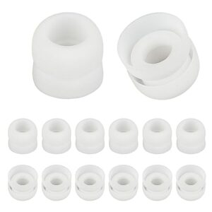 dmzhy 6 pairs white small earbud tips fit for beats fit pro ear tips buds replacement earbud tips earbud replacement tips ear covers earbuds rubber tips earbud caps fit for beats studio buds ear tips