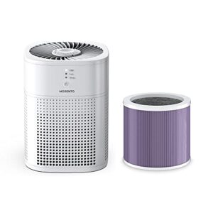 morento hy1800 air purifiers for bedroom with air purifiers smoke removal filter, white