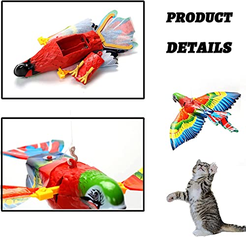 Bird Flying Toy, Bird Interactive cat Toy, Electric Suspension Flying Bird, Kitten Interactive Chasing and Playing Practice