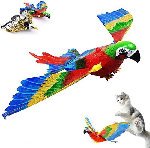 Bird Flying Toy, Bird Interactive cat Toy, Electric Suspension Flying Bird, Kitten Interactive Chasing and Playing Practice