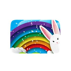rugs for living room, bedroom rug, hallway entry carpet, easter bunny rainbow