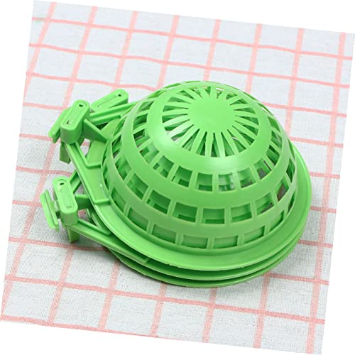 10 pcs Cage Basin Hollow-Out Hollow Pet Finch Green Plastic Hanging Hollow- Eggs Tool Bowl Out Decor Nest Supplies Hut Bird Parrot for Hatching Pan Tree Canary Pigeon Nest-Bird