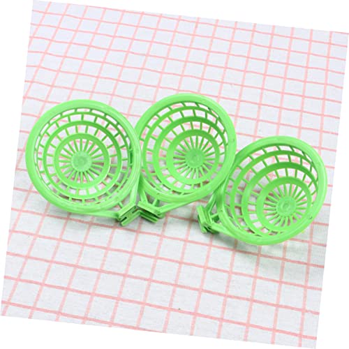 10 pcs Cage Basin Hollow-Out Hollow Pet Finch Green Plastic Hanging Hollow- Eggs Tool Bowl Out Decor Nest Supplies Hut Bird Parrot for Hatching Pan Tree Canary Pigeon Nest-Bird