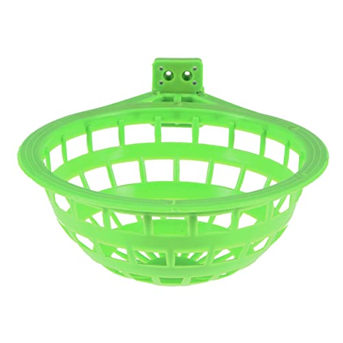 10 pcs Cage Basin Hollow-Out Hollow Pet Finch Green Plastic Hanging Hollow- Eggs Tool Bowl Out Decor Nest Supplies Hut Bird Parrot for Hatching Pan Tree Canary Pigeon Nest-Bird