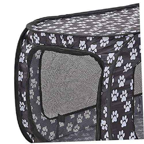 Hohopeti Cat Tent 2pcs Crate Small D Oxford Cats- Dogs Home Portable Rabbits Cloth Animal Tent Soft Use Play for Playpen- Portatble Cat Cage Travel House Grey Dog Rectangular Outdoor Shade