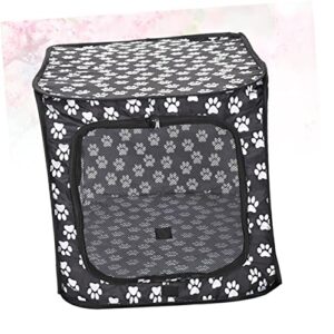 Hohopeti Cat Tent 2pcs Crate Small D Oxford Cats- Dogs Home Portable Rabbits Cloth Animal Tent Soft Use Play for Playpen- Portatble Cat Cage Travel House Grey Dog Rectangular Outdoor Shade