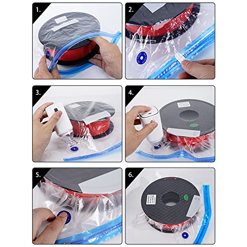 3D Printer Filament Storage Bag Vacuum Kit Filament Vacuum Sealed Bags,Filament Storage Bag Vacuum Kit,10 Bags 1 Automatic Vacuum Pump-10vacuum Bags+Vacuum Pump-Suit