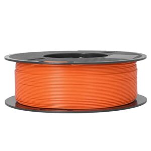 pla filament, odorless 3d printer filament bubble free smokeless 1kg for printing (orange)