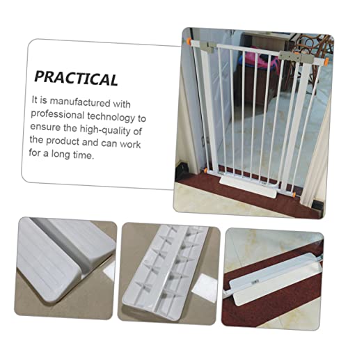 House Walk Stairs Heavy for Plastic Thru Doorways Guardrail Metal Door White Fixator Pet Stairways Part Pedalboard Holder Safety Duty Anti-Kicking Proofing Stairway Board Dog