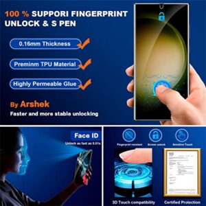 [3+3 Pack] for Samsung Galaxy S23 Ultra Screen Protector [Not Glass], 3 Pack Self-Healing TPU Film Accessories with 3 Pack Tempered Glass Camera Lens Screen Protector for Samsung S23 Ultra 5G