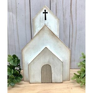 Jesus Tomb Easter Tray Bundle Kit, Easter Resurrection Scene,Wooden Easter Jesus Sign Tiered Tray Decorations, He is Risen Easter Tiered Tray Decor Farmhouse Ornament, Easter Decor for Home Office