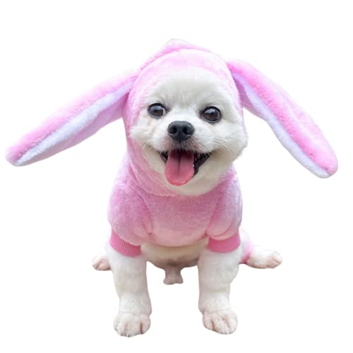 Cat Small Dog Rabbit Design Coat,Dog Warm Pajamas Onesie Pet Soft Winter Dog PJS Sweaters Outfit Stretchy Soft Doggy Jumpsuits Sweatshirt, XXL