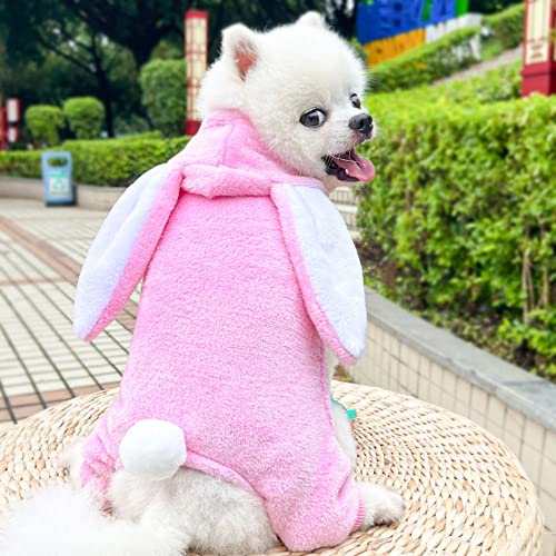 Cat Small Dog Rabbit Design Coat,Dog Warm Pajamas Onesie Pet Soft Winter Dog PJS Sweaters Outfit Stretchy Soft Doggy Jumpsuits Sweatshirt, XXL