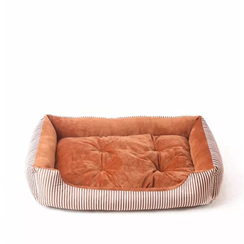 WXBDD Large Pet Dog Bed Cats Kennel Warm Cozy Dog House Soft Fleece Nest Dog Baskets Mat Winter Waterproof Kennel Soft (Color : D, Size : 80X61X13CM)