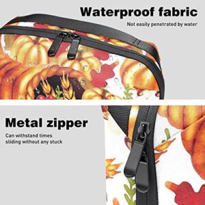 Travel Cord Organizer, Tech Organizer, Electronics Organizer, Cable Organizer Bag, Thanksgiving Pumpkin Fall