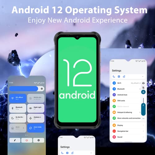 Ulefone Power Armor 14 Pro Rugged Cell Phone 10000mAh Battery, Octa-core Unlocked Phones, 6GB+128GB(Extend 1TB), 6.52” Display, Headset-Free FM Radio, 15W Wireless Charging 4G Android Smartphone