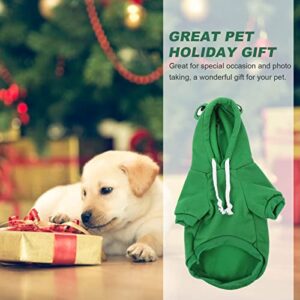 Dog Hoodie Dog Sweatshirt: Dog Hoodie Coat Winter Sweatshirt Frog Style Pet Warm Jacket Warm Puppy Costume Windproof Dog Clothes Soft Sweater Puppy Sweatshirt