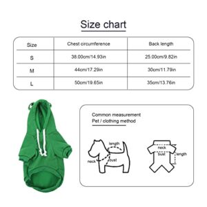 Dog Hoodie Dog Sweatshirt: Dog Hoodie Coat Winter Sweatshirt Frog Style Pet Warm Jacket Warm Puppy Costume Windproof Dog Clothes Soft Sweater Puppy Sweatshirt