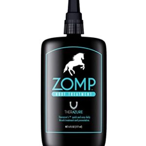 Therazure Zomp Liquid Hoof Thrush and White Line Treatment for Horses: Effective for Thrush Relief and Prevention on All Hooved Animals