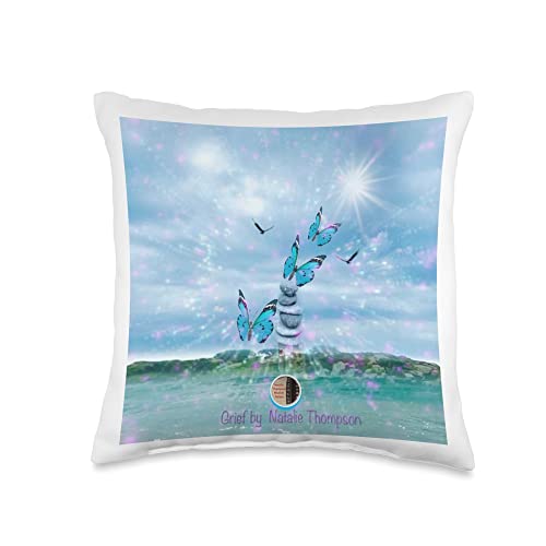 Natalie Thompson Musical Galaxy Grief by Natalie Thompson Throw Pillow, 16x16, Multicolor