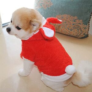 Pet Clothes Closet Cotton Costume Pet Clothes Costume Thicken Double Layer Cotton Suit Rabbit Suit