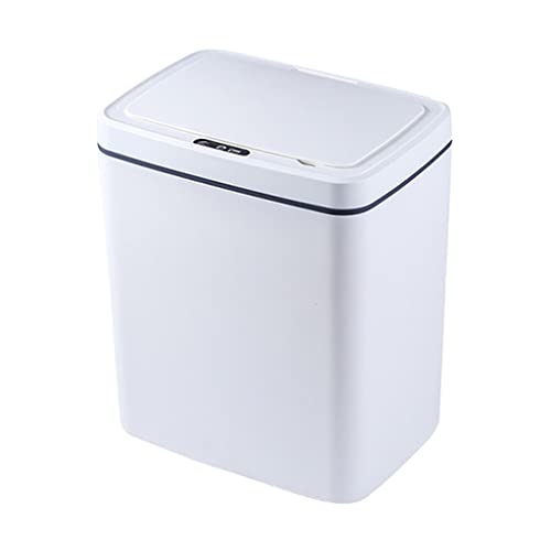 ZSEDP Automatic Sensor Induction Trash Can Home Rubbish Cans Kitchen Bathroom Electric Type Touch Waste Bin Paper Dustbin Bucket ( Color : OneColor , Size : As The Picture Shows )