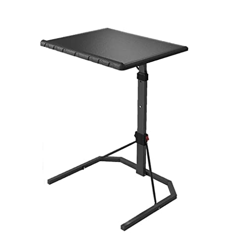 WYKDD Folding Laptop Table Black with Adjustable Height and Tilt Angle Portable Gaming Computer Desk Tablet Stand Tray