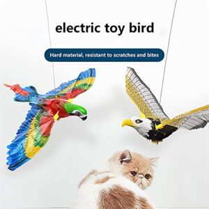 Simulation Bird Interactive Cat Toy, Cat Chew Toys for Indoor Cats, Automatic Hanging Eagle Flying Bird Funny Cat Interactive Toy Supplies for Cats Kitten Play Chase Exercise