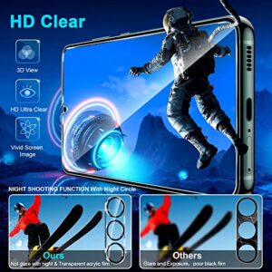 [3+3 Pack] for Samsung Galaxy S23 Screen Protector, 9H Tempered Glass, Ultrasonic Fingerprint Compatible, HD Clear Case Friendly for Samsung S23 Glass Screen Protector 5G