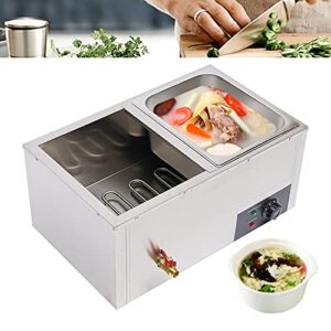 commercial food warmer 2-pan grade stainless steel, steam table, electric food warmer with lid, buffet food warmer steam table for catering restaurants